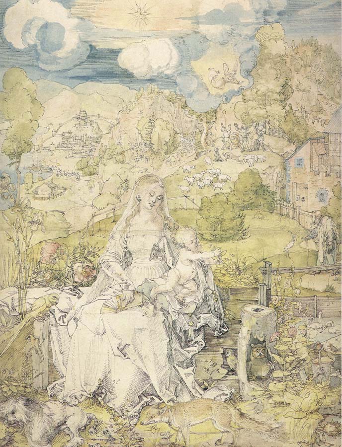 Albrecht Durer The Virgin with a Multitude of Animals
